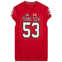 Texas Tech Red Raiders Team-Issued #53 Red Jersey from the 2017 NCAA Football Season