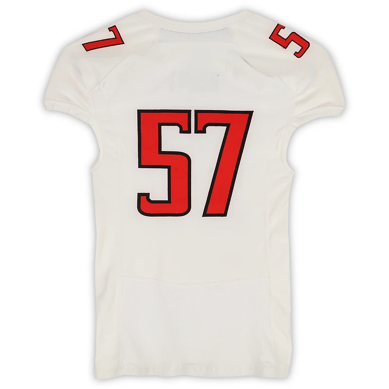 Texas Tech Red Raiders Team-Issued #57 White Jersey from the 2013 NCAA Football Season