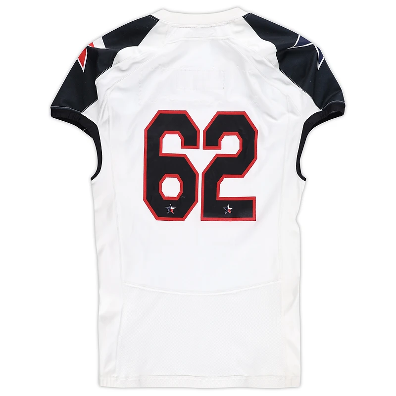 Texas Tech Red Raiders Team-Issued #62 White and Black Jersey from the 2013 NCAA Football Season