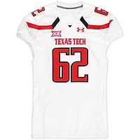 Maillot blanc numéro 62 des Texas Tech Red Raiders de la saison de football NCAA 2016