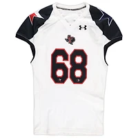 Texas Tech Red Raiders Team-Issued #68 White and Black Jersey from the 2013 NCAA Football Season