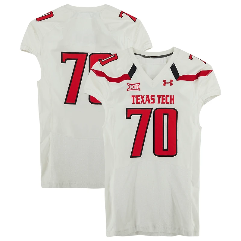 Maillot blanc numéro 70 des Texas Tech Red Raiders de la saison 2013 de football de la NCAA