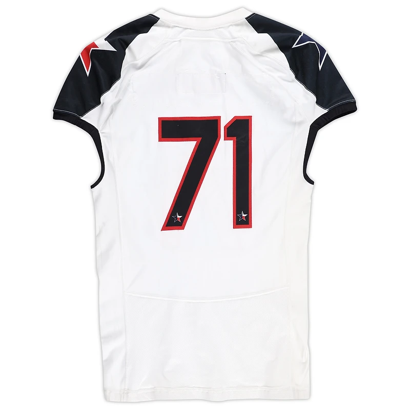 Texas Tech Red Raiders Team-Issued #71 White and Black Jersey from the 2013 NCAA Football Season