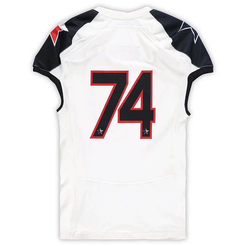Texas Tech Red Raiders Team-Issued #74 White and Black Jersey from the 2013 NCAA Football Season