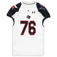 Texas Tech Red Raiders Team-Issued #76 White and Black Jersey from the 2013 NCAA Football Season