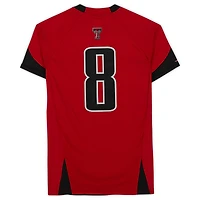Maillot rouge numéro 8 des Texas Tech Red Raiders émis par l'équipe du programme d'athlétisme