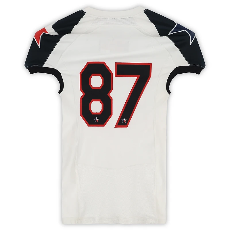 Texas Tech Red Raiders Team-Issued #87 White and Black Jersey from the 2013 NCAA Football Season