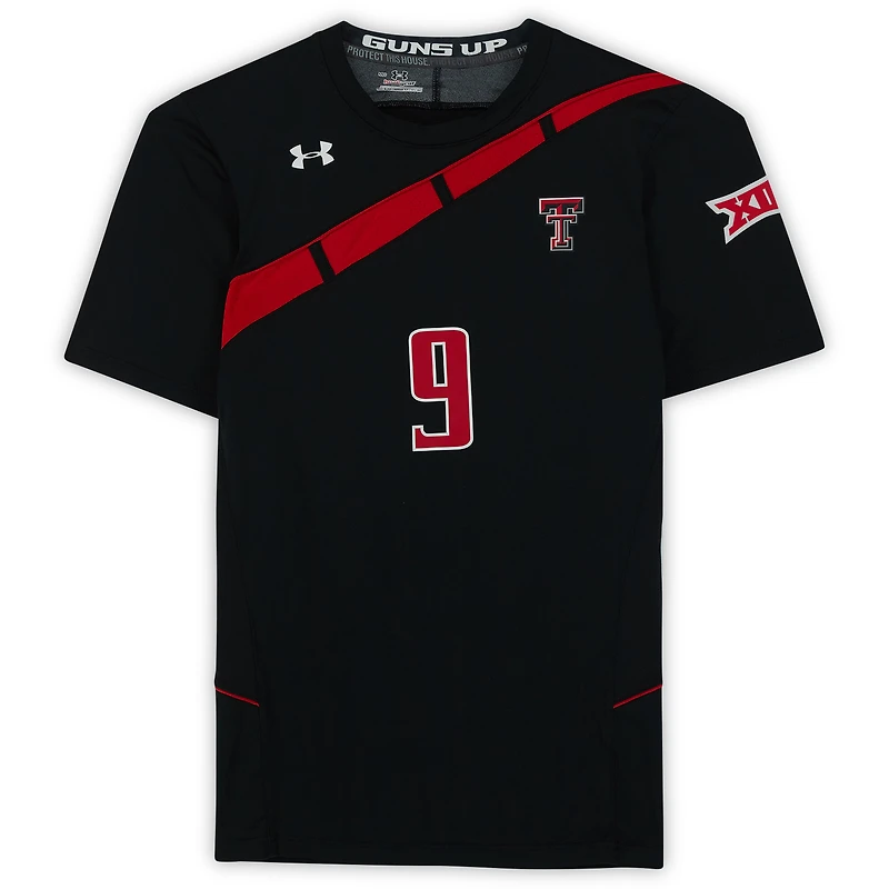Texas Tech Red Raiders Team-Issued #9 Black Jersey from the Athletics Program
