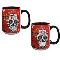 Texas Tech Red Raiders Two-Pack Dia De Los Muertos Mug Set