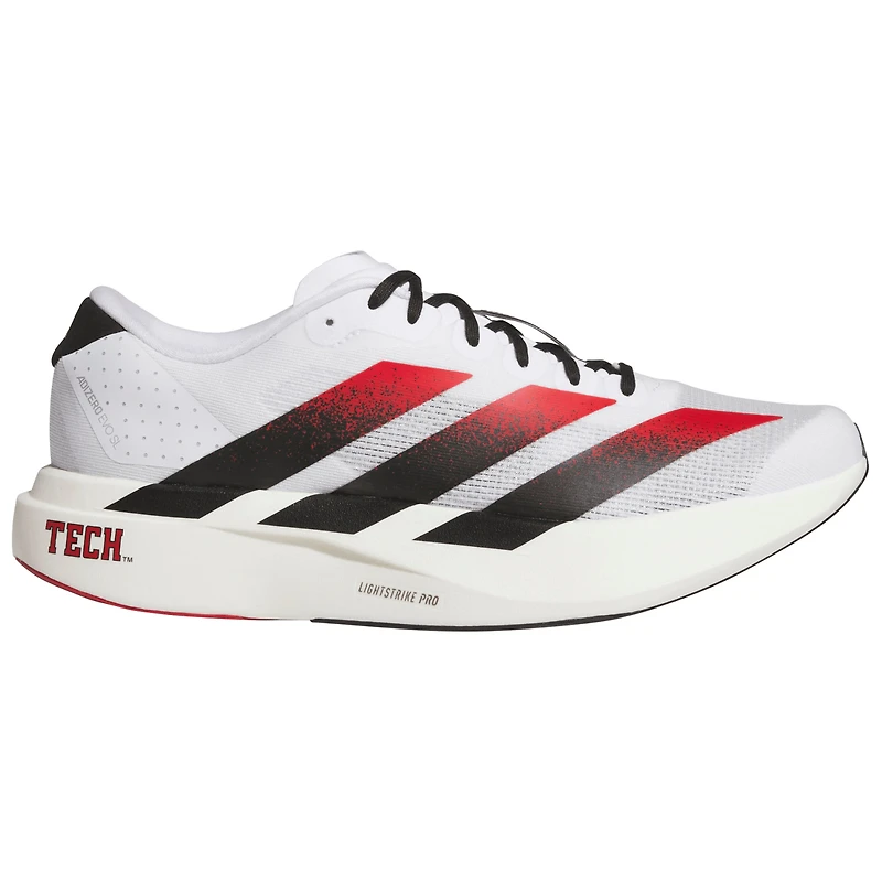 Unisex adidas White Texas Tech Red Raiders Adizero Evolution SL Running Shoes
