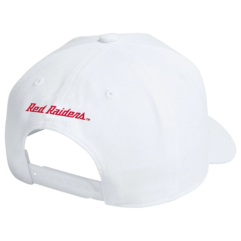 Casquette ajustable unisexe adidas x Mahomes blanche Texas Tech Red Raiders Galvan Iced A-Frame