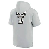 Unisex Fanatics Gray Texas Tech Red Raiders Elements Super Soft Fleece Short Sleeve Pullover Hoodie