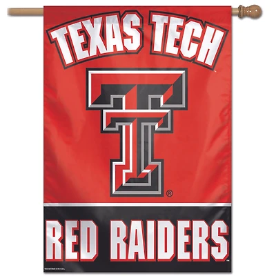 Bannière verticale simple face WinCraft Texas Tech Red Raiders 28" x 40"