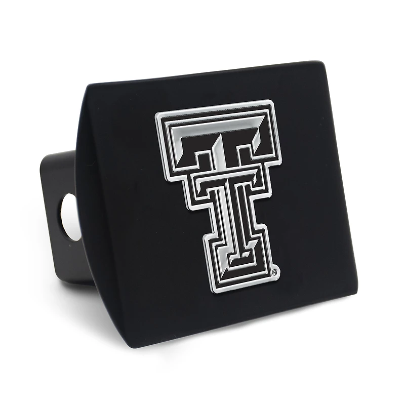 Cache-attelage WinCraft Texas Tech Red Raiders Premium en métal chromé avec logo,