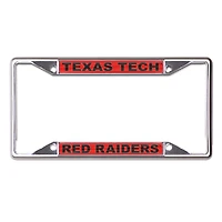Cadre de plaque d'immatriculation en métal imprimé WinCraft Texas Tech Red Raiders