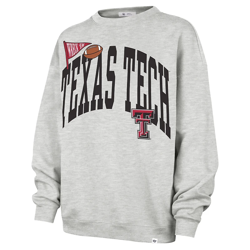 Women's '47  Gray Texas Tech Red Raiders Icon Fleece Sweatshirt