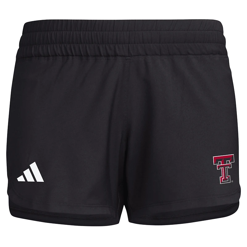 Women's adidas Black Texas Tech Red Raiders Sideline AEROREADY Woven Short
