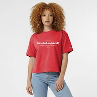 Women's Champion Red Texas Tech Raiders Home Wordmark T-Shirt