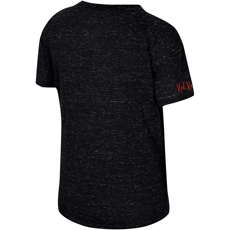 Women's Colosseum Black Texas Tech Red Raiders Finalists Tie-Front T-Shirt