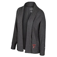 Women's Colosseum  Charcoal Texas Tech Red Raiders Dash Cardigan