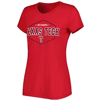 Women's Concepts Sport Red/Black Texas Tech Red Raiders Badge T-Shirt & Flannel Pants Sleep Set