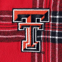 Women's Concepts Sport Red/Black Texas Tech Red Raiders Badge T-Shirt & Flannel Pants Sleep Set