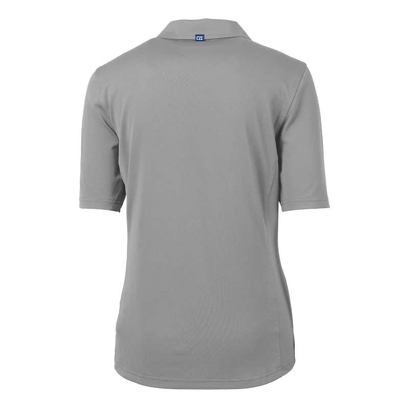 Polo recyclé en piqué écologique pour femme, couleur grise, Cutter & Buck, Texas Tech Red Raiders Alumni Virtue
