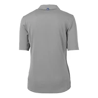 Polo recyclé en piqué écologique pour femme, couleur grise, Cutter & Buck, Texas Tech Red Raiders Alumni Virtue
