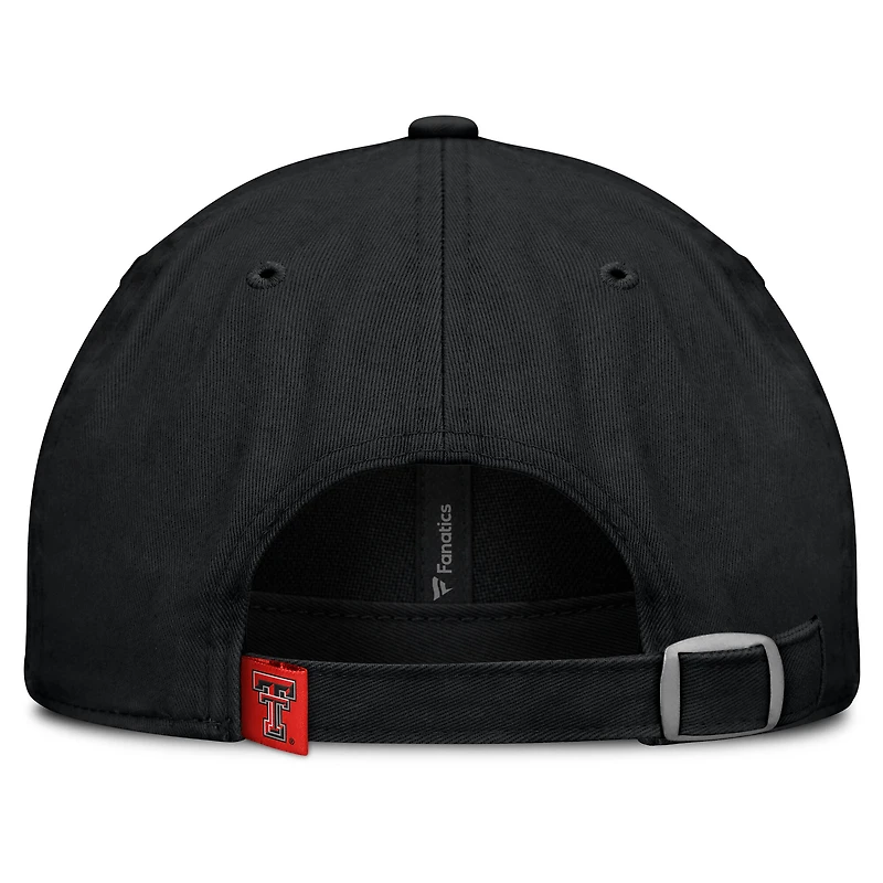 Women's Fanatics Black Texas Tech Red Raiders Candid Adjustable Hat