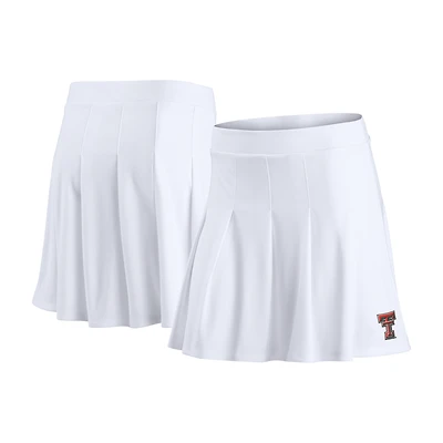 Jupe primaire Heritage blanche Texas Tech Red Raiders pour femmes Fanatics