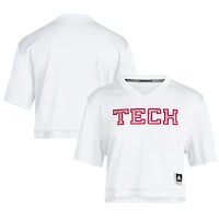 Women's Mahomes White Texas Tech Red Raiders  Cropped T-Shirt