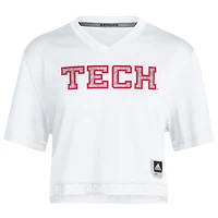 T-shirt court Mahomes blanc Texas Tech Red Raiders pour femme