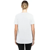 T-shirt New Era blanc pour femmes, Texas Tech Red Raiders, champions de football Big 12 2025, vestiaire