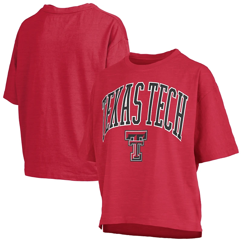 Women's Pressbox  Red Texas Tech Raiders Nelson T-Shirt