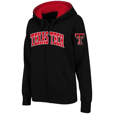 Sweat à capuche entièrement zippé Stadium Athletic pour femme Texas Tech Red Raiders Arched Name