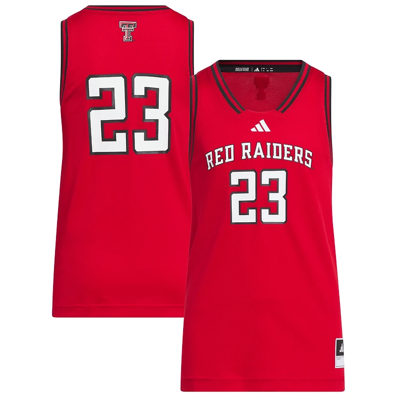 Maillot Swingman réplique rouge Texas Tech Red Raiders pour jeunes adidas #23