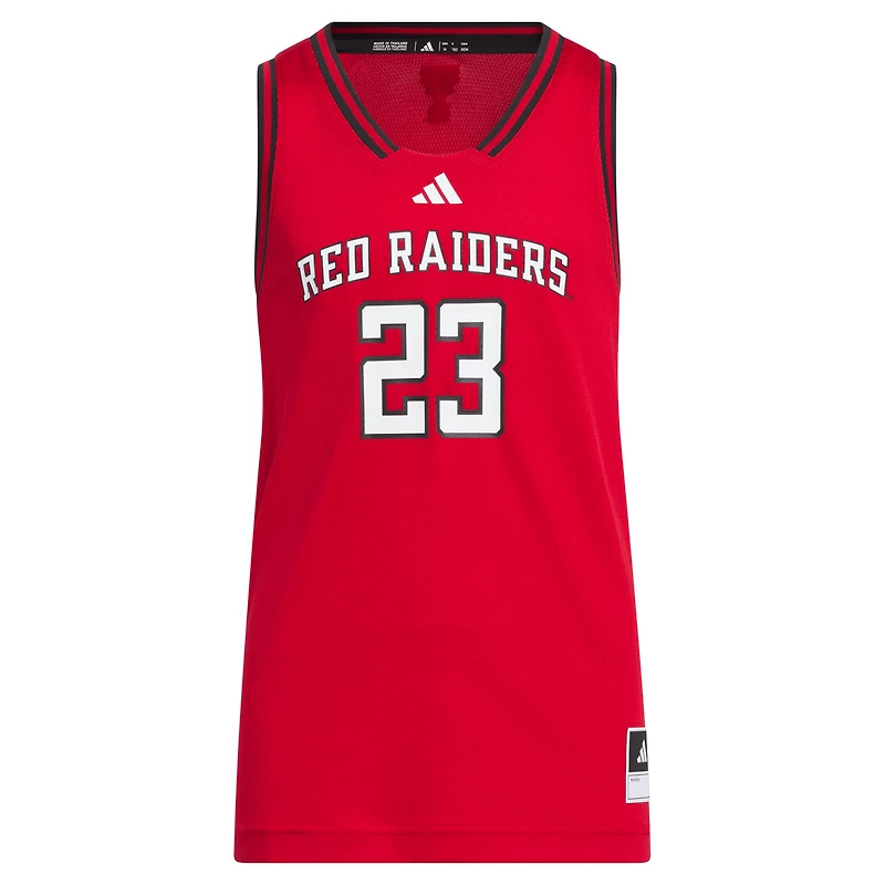 Youth adidas #23 Red Texas Tech Raiders Replica Swingman Jersey