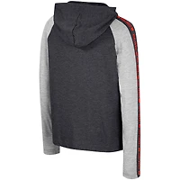 T-shirt à capuche manches longues et pour jeunes Colosseum Texas Tech Red Raiders Ned Raglan