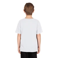 Youth New Era White Texas Tech Red Raiders 2025 Big 12 Football Champions Locker Room T-Shirt