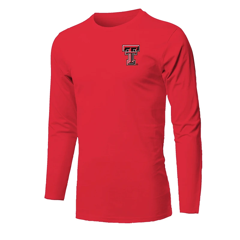 Youth  Red Texas Tech Raiders Snowy Polaroid Long Sleeve T-Shirt