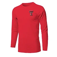 Youth  Red Texas Tech Raiders Snowy Polaroid Long Sleeve T-Shirt