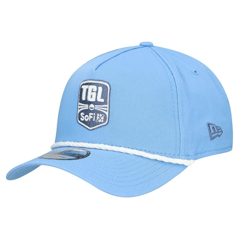 Casquette New Era bleu clair pour homme TGL Merchandise 9FORTY à monture A et cordon ajustable