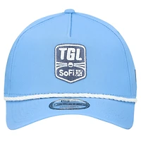 Casquette New Era bleu clair pour homme TGL Merchandise 9FORTY à monture A et cordon ajustable