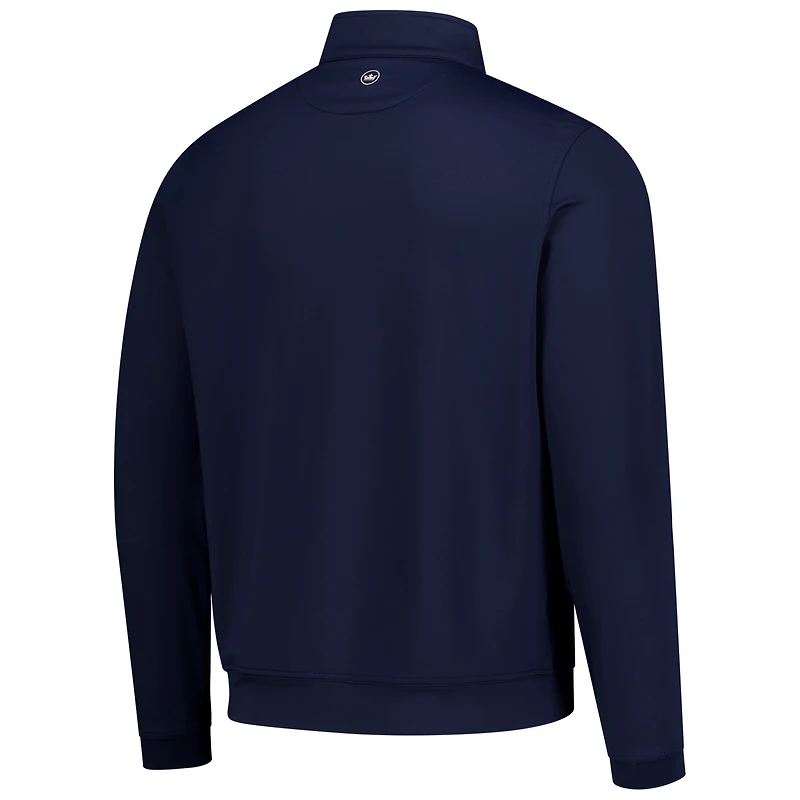 Men's Peter Millar Navy TGL Perth Performance Quarter-Zip Pullover