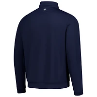 Men's Peter Millar Navy TGL Perth Performance Quarter-Zip Pullover
