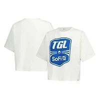 T-shirt court Reed City crème pour femme, imprimé du logo TGL '47