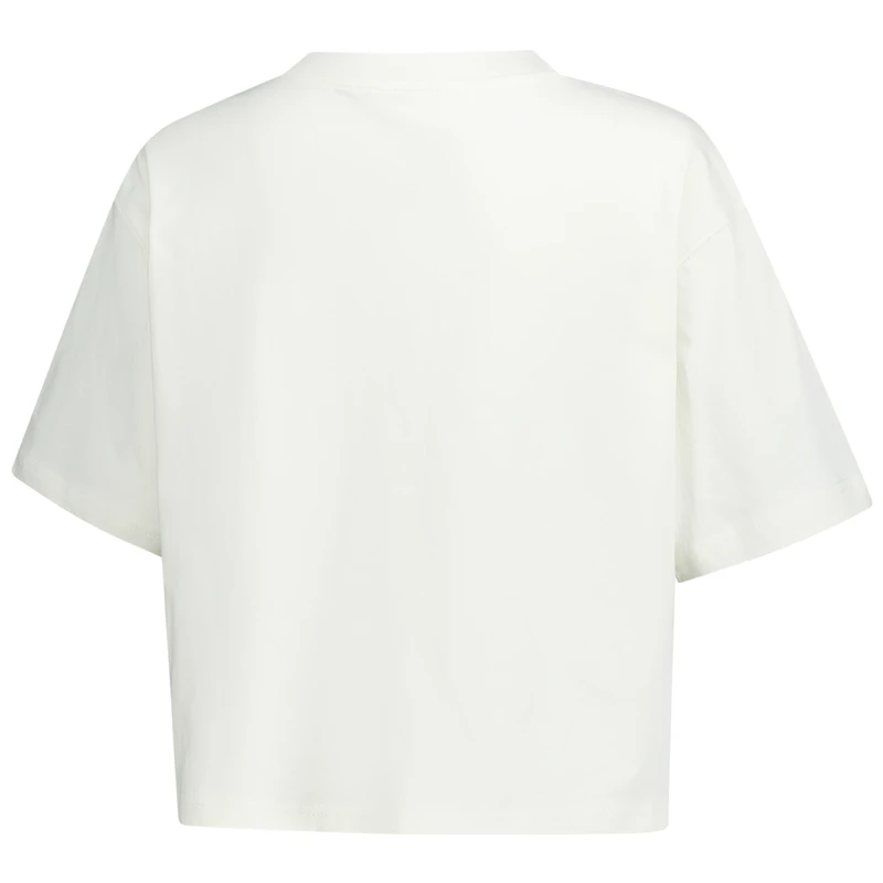 Women's '47 Cream TGL Logo Imprint Reed City Cropped T-Shirt