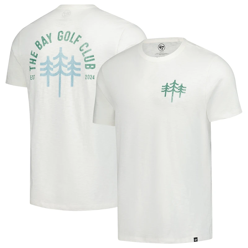 T-shirt Scrum Backer blanc vieilli The Bay Golf Club '47 pour homme