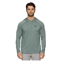 Men's Flag & Anthem  Heather Green The Bay Golf Club Victory Performance Raglan Pullover Hoodie