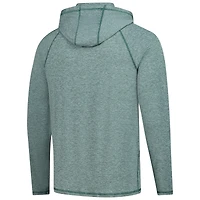 Men's Flag & Anthem  Heather Green The Bay Golf Club Victory Performance Raglan Pullover Hoodie